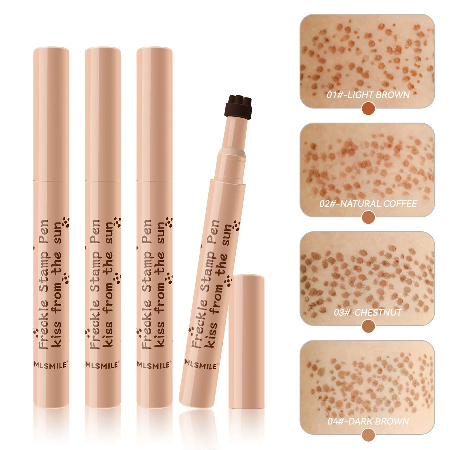 MLSMILE Natural Imitation freckle Pen is not easy to fade long-lasting waterproof quick dry easy to use stamp freckle dot pen