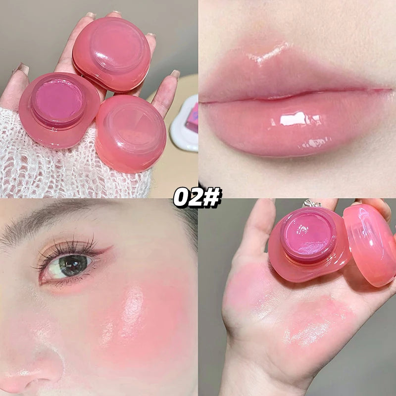 Gege Bear Gel Cream Blush & Lipstick - Dual-Purpose Brightening Moisturizer