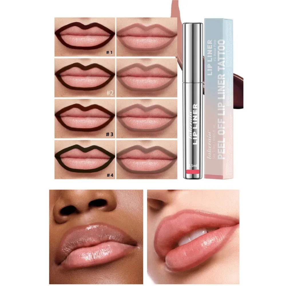 Lakerain Waterproof Lip Liner Tattoo - 4 Colors Matte Long-Lasting