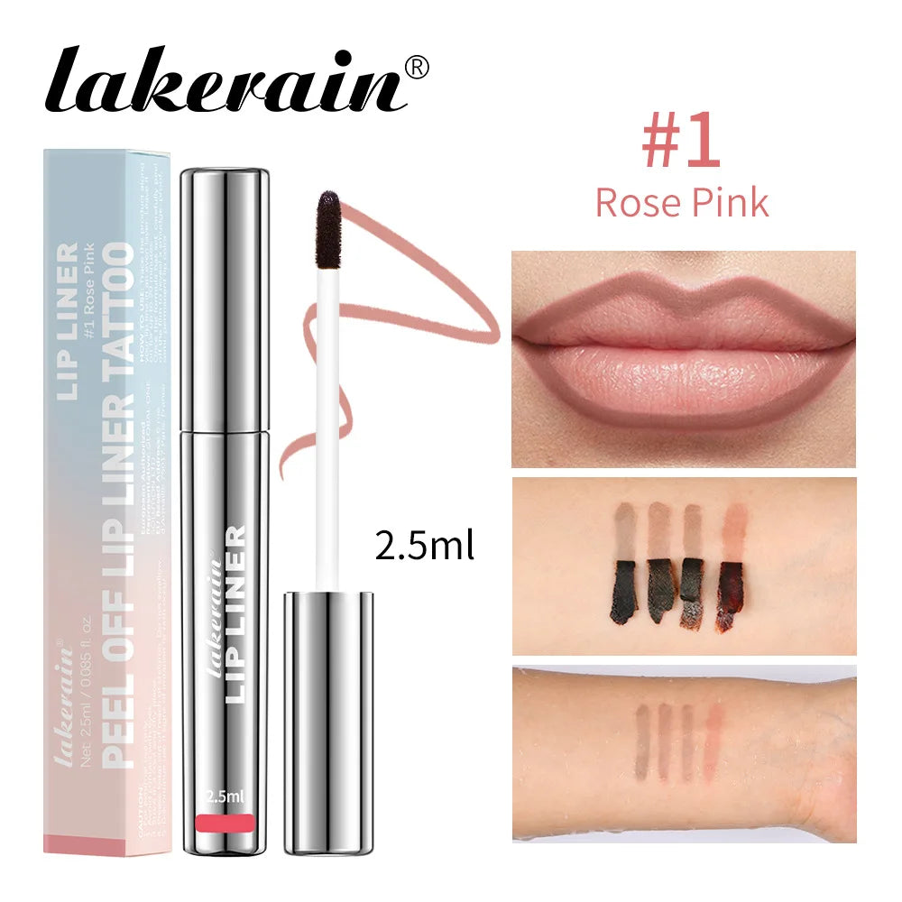 Lakerain Waterproof Lip Liner Tattoo - 4 Colors Matte Long-Lasting