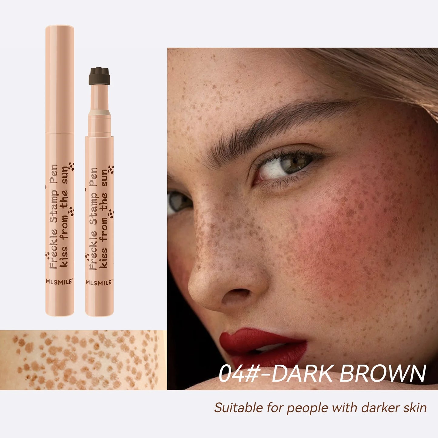 MLSMILE Natural Imitation freckle Pen is not easy to fade long-lasting waterproof quick dry easy to use stamp freckle dot pen