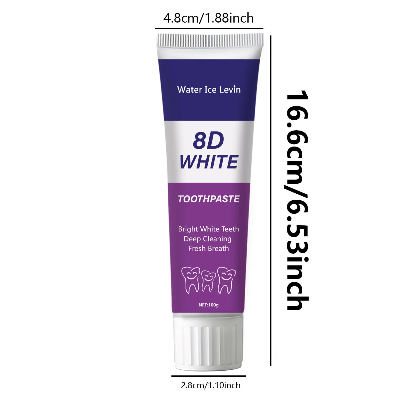 8D Snow Toothpaste - Natural Plant Extracts for Deep Cleaning