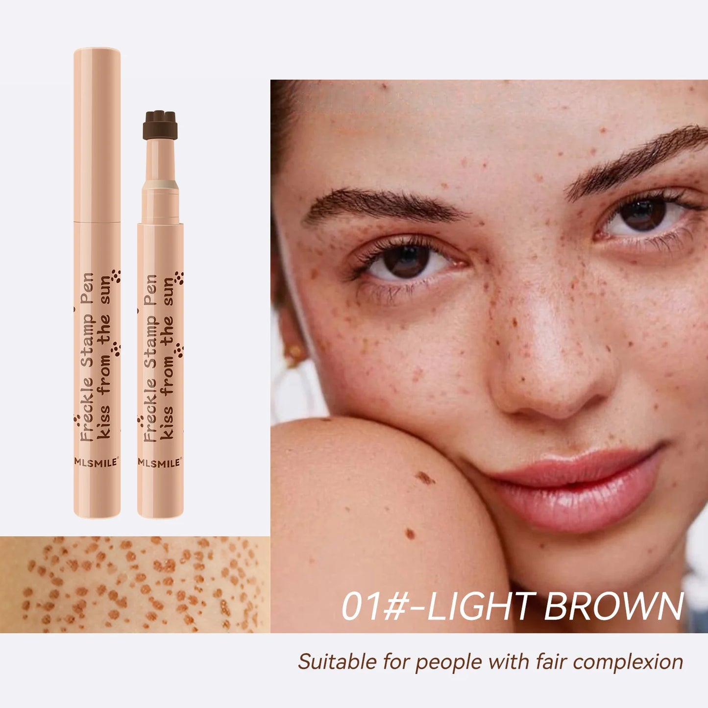 MLSMILE Natural Imitation freckle Pen is not easy to fade long-lasting waterproof quick dry easy to use stamp freckle dot pen