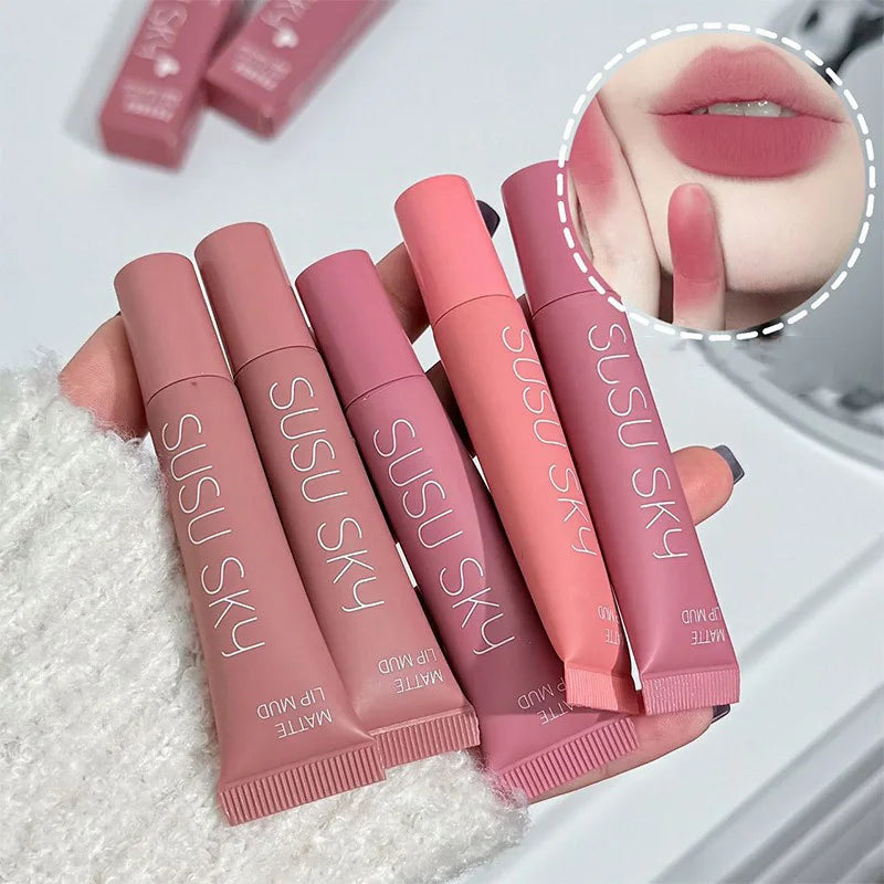 Matte Velvet Lip Cream - Long-lasting Non-Drying Nude Lip Gloss