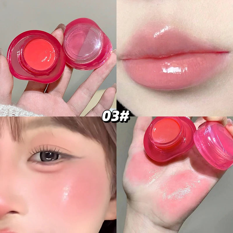 Gege Bear Gel Cream Blush & Lipstick - Dual-Purpose Brightening Moisturizer