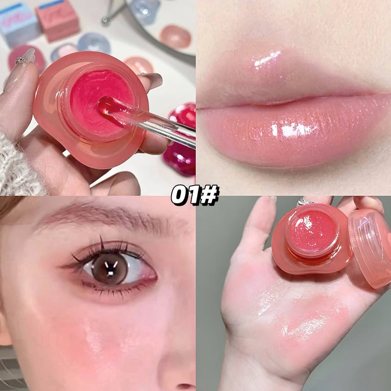Gege Bear Gel Cream Blush & Lipstick - Dual-Purpose Brightening Moisturizer