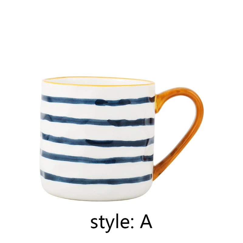 400ml Japanese Ceramic Coffee Mug - Bumpy Surface Heat-Resistant Cup