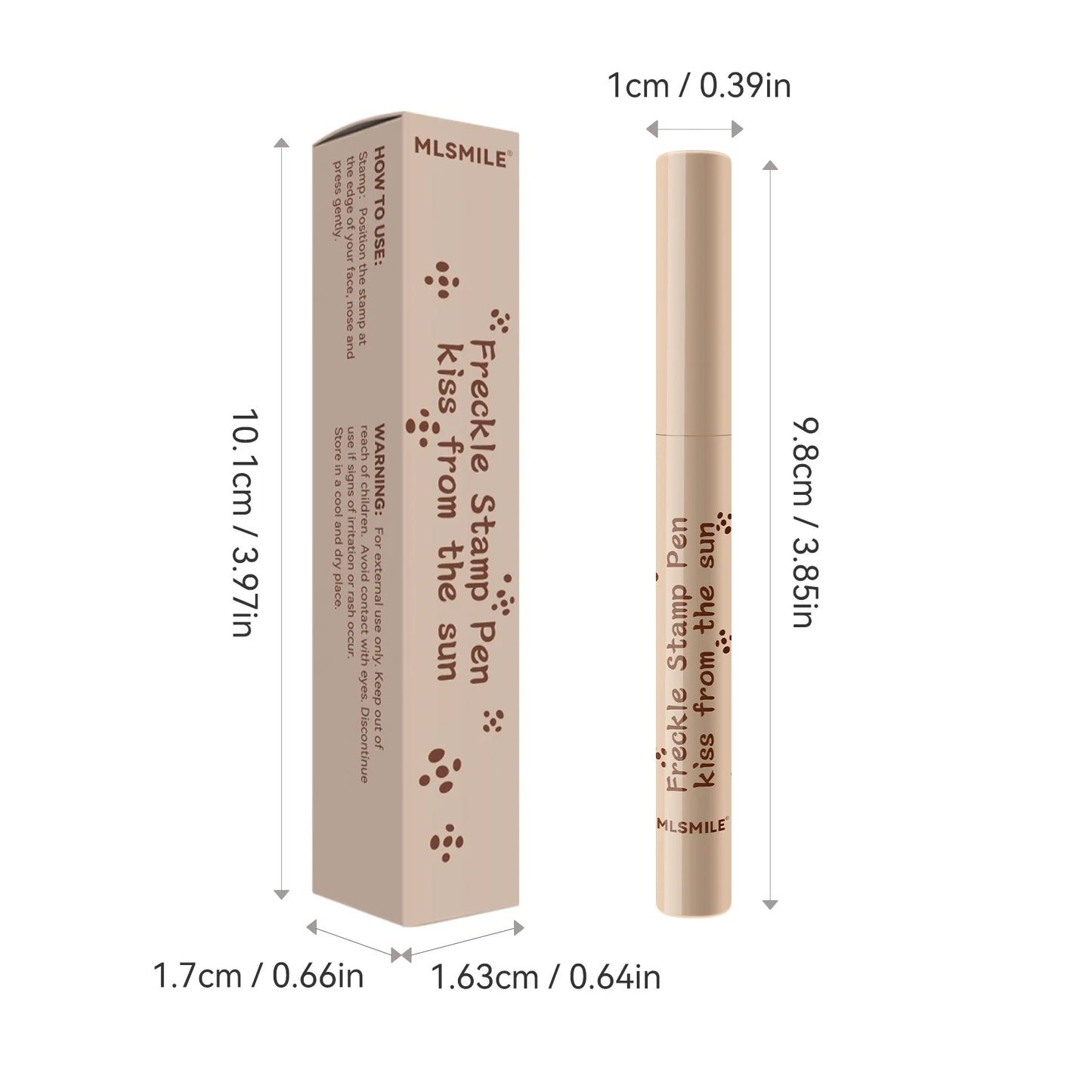 MLSMILE Natural Imitation freckle Pen is not easy to fade long-lasting waterproof quick dry easy to use stamp freckle dot pen