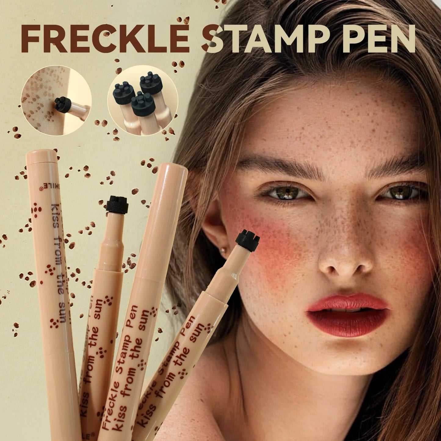 MLSMILE Natural Imitation freckle Pen is not easy to fade long-lasting waterproof quick dry easy to use stamp freckle dot pen