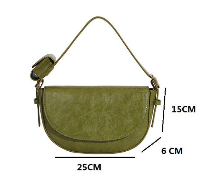 Women's Portable Crossbody Saddle Bag - One-Shoulder Urban Style