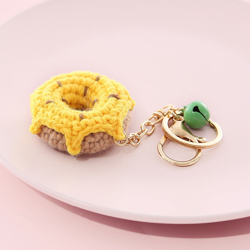 Creative Wool Ball Keychain - Soft Fruit-Inspired Pendant Chain