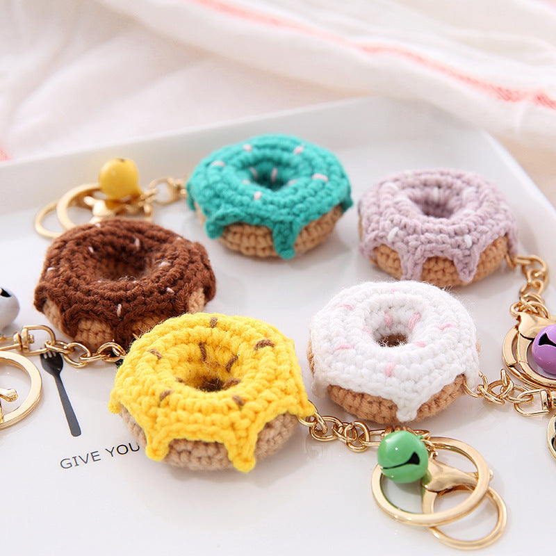 Creative Wool Ball Keychain - Soft Fruit-Inspired Pendant Chain
