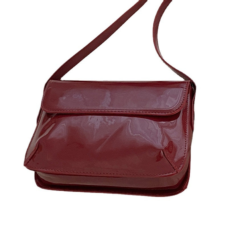 Fashionable Glossy Red Bag For Women