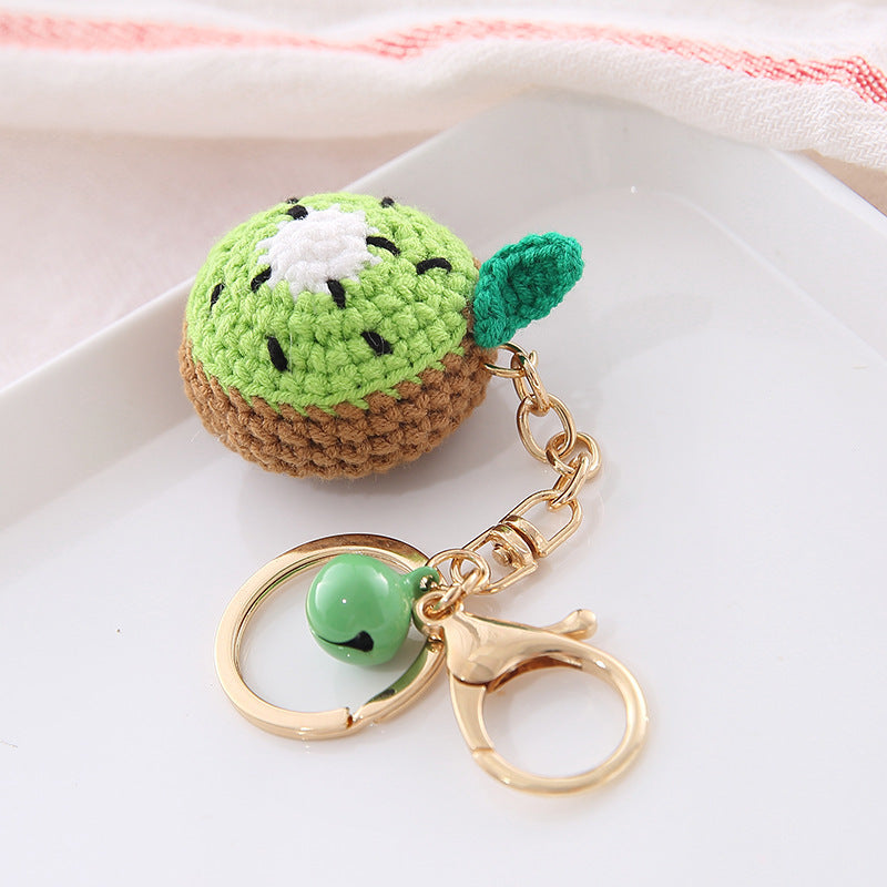 Creative Wool Ball Keychain - Soft Fruit-Inspired Pendant Chain