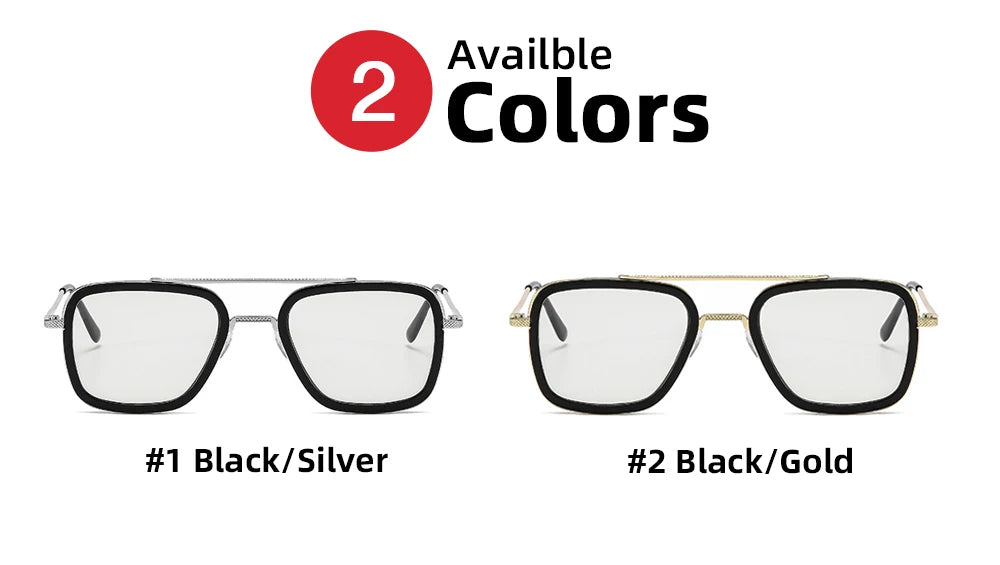 VIVIBEE Square Photochromic Glasses Men Anti Blue Light Blocking Eyeglasses Computer Ray Retro Square Metal Women Eyewear