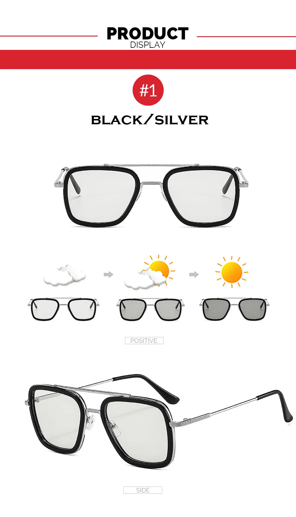 VIVIBEE Square Photochromic Glasses Men Anti Blue Light Blocking Eyeglasses Computer Ray Retro Square Metal Women Eyewear