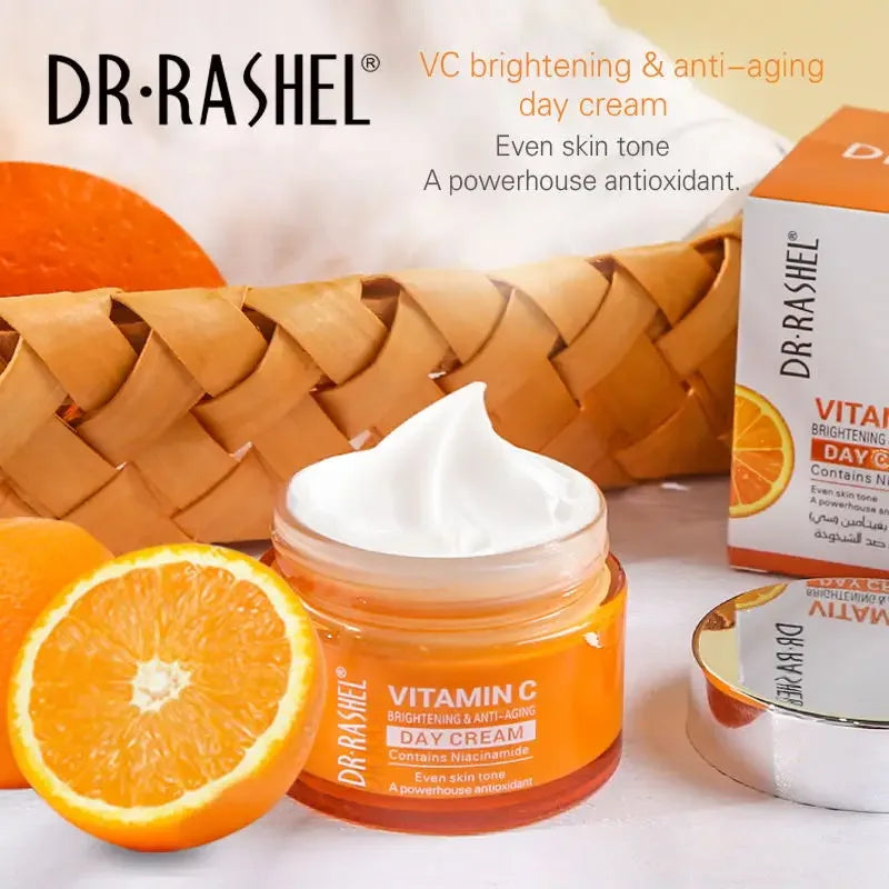 DR.RASHEL Vitamin C Brightening Face Cream - Anti-Aging Day & Night Moisturizer