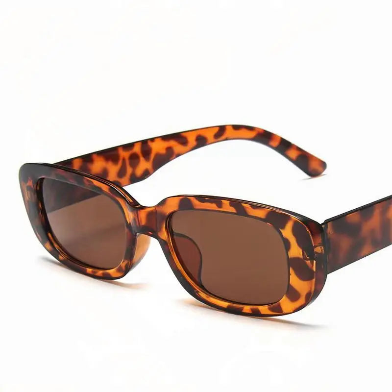 Fashion Black Square Sunglasses Woman Luxury Brand Small Rectangle Sun Glasses Female Gradient Clear Mirror Oculos De Sol