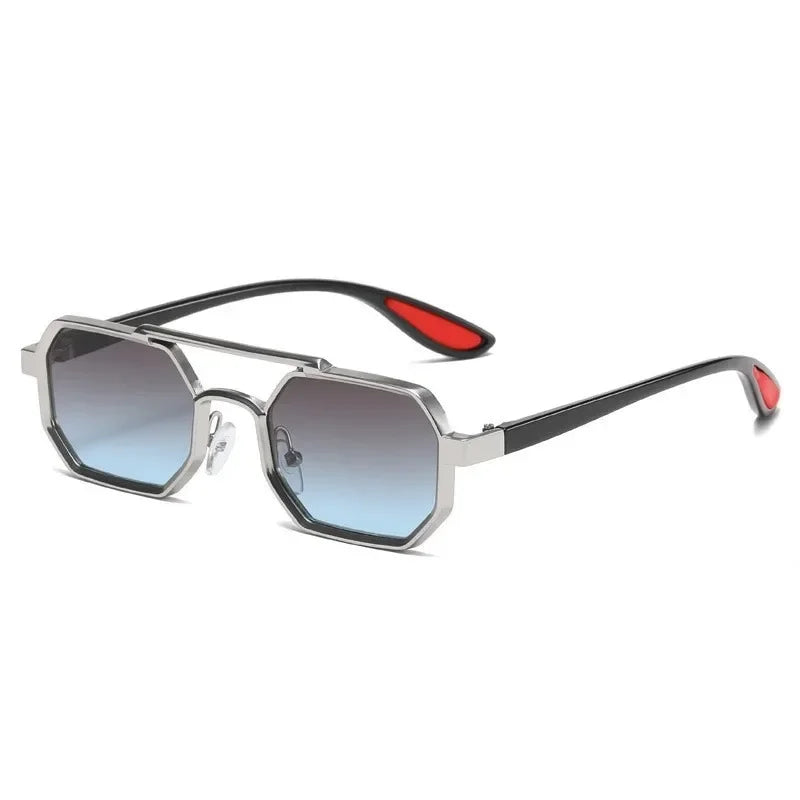 Vintage Square Sunglasses for Men Steampunk Sunglasses Retro Women Punk Style Fashion Glasses Retro Shades Gafas De Sol