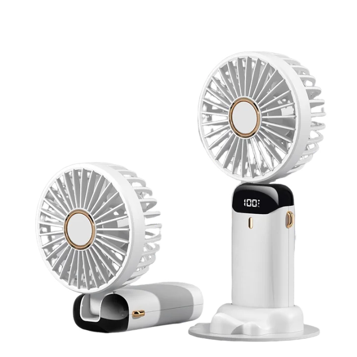USB Neck Fan - 5 Speed Portable Hanging Fan with Digital Display