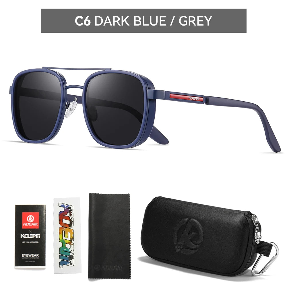 KDEAM Full-Rim Polarized Sunglasses For Men Crafted From High-Quality TR90 Sunglasses Fishing And Driving