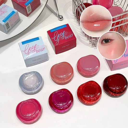 Gege Bear Gel Cream Blush & Lipstick - Dual-Purpose Brightening Moisturizer