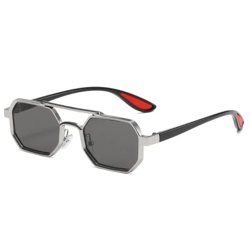 Vintage Square Sunglasses for Men Steampunk Sunglasses Retro Women Punk Style Fashion Glasses Retro Shades Gafas De Sol
