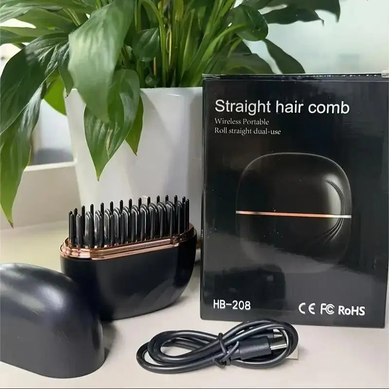 Wireless Charging Hair Straightening Comb