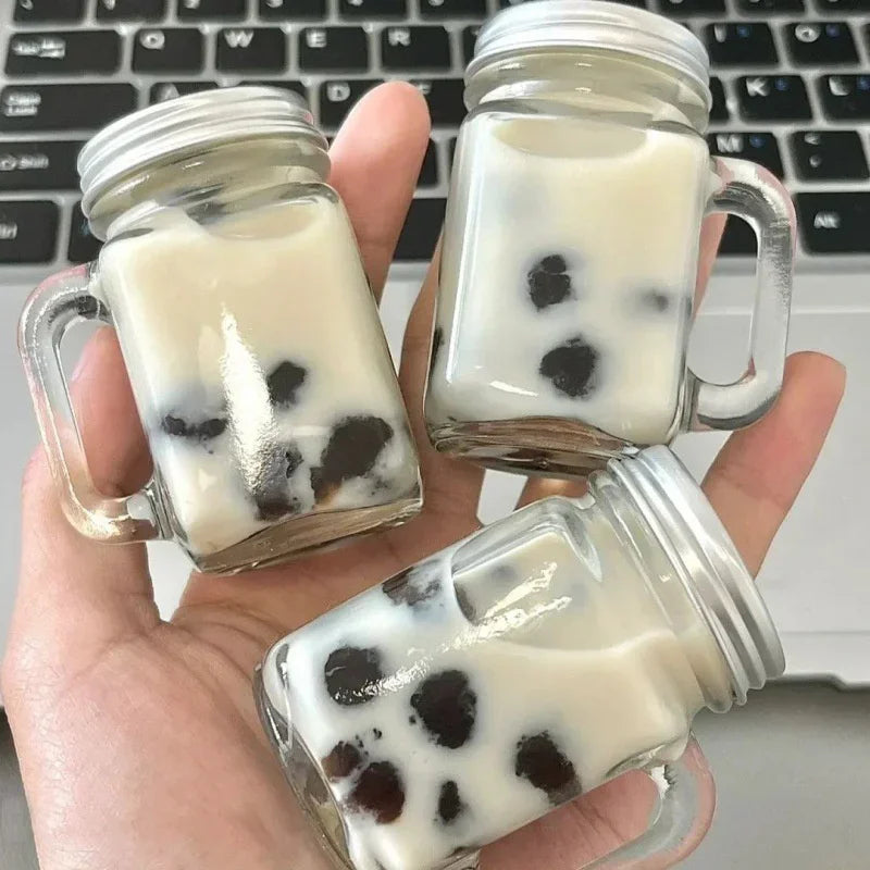 35ml Sub Bottle Mini Seal with Lid Coffee Concentrate Essential Oil Aromatherapy Milk Honey Bottle Small Sample Storage Glass