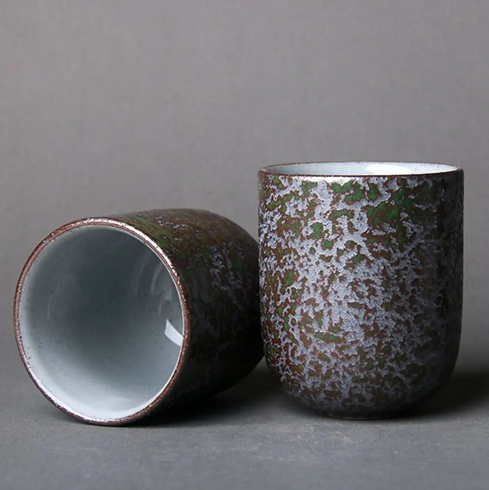 Kiln Change 120ml Wine Mug Porcelain Water Mugs Pottery Drinkware Water Cups Coffee Cup Tea Cups