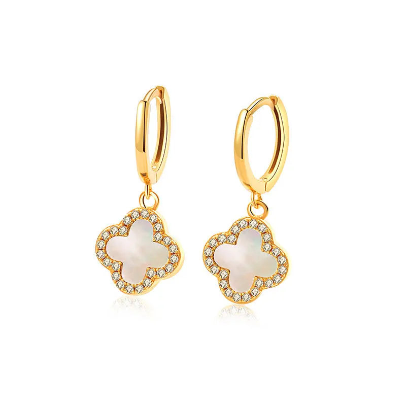 Necklaces, simple and high-end, clover necklaces, earrings, necklace sets, jewelry wholesale