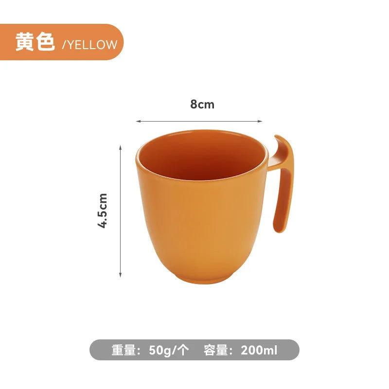 Milk coffee cup, plastic breakfast teacup, couple ins high-value mug, drinking cup wholesale logo