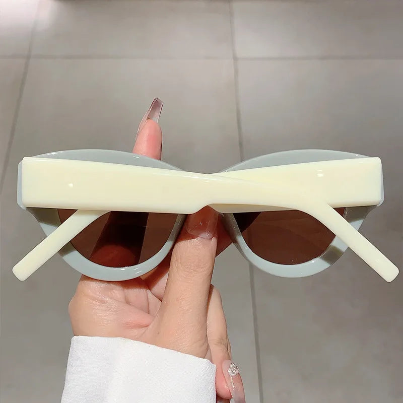 Fashion Vintage Cat Eye Sunglasses Women For Female Sun Glasses Punk Shades Luxury Brand Designer Elegant Lady Eyeglasses UV400