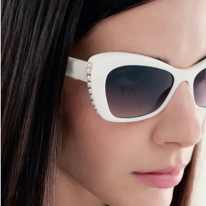 Sexy Ladies Cat Eye Sunglasses Women For Men Trend Luxury Brand Designer Sun Glasses Fashion Vintage Punk Travel Big Shade UV400