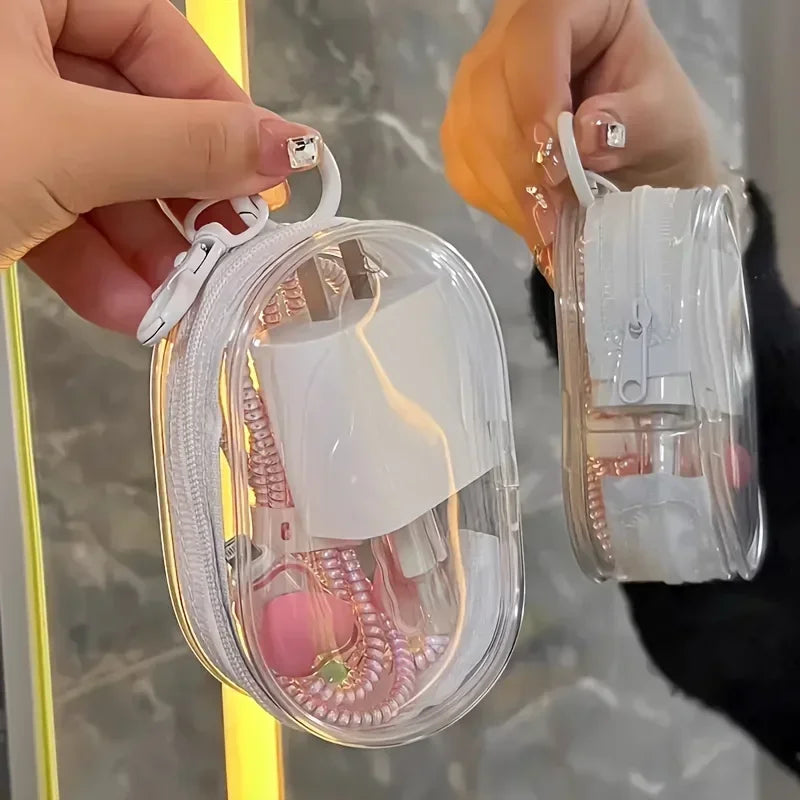 Waterproof Cable Storage Organizer Bag - Portable Charger & Headphone Pouch
