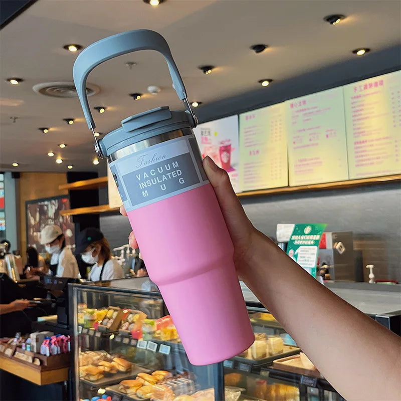 30oz Insulated Tumbler with Straw