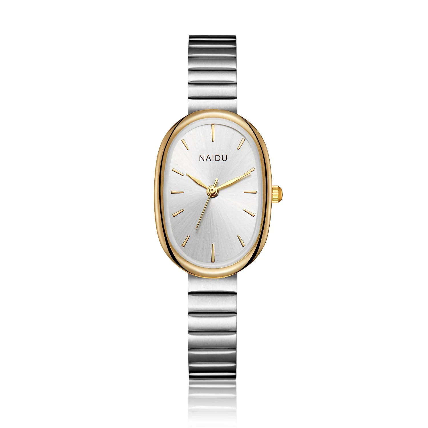 Elegant Oval Women Quartz Watch Luxury Brand Stainless Steel Band Dress Wristwatch Fashion Casual Classical Ladies Watches