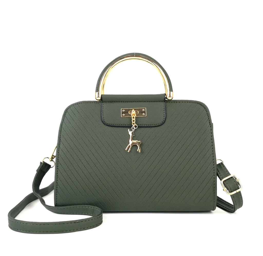 Korean Fashion Leather Handbag 2025 - Small Square Crossbody Bag