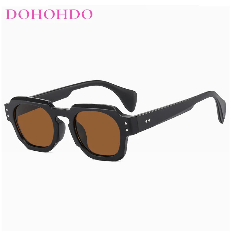 2025 Fashion Small Square Rivets Sunglasses Women Thick Frame Travel Sun Glasses Men's Ladies Sun Shades UV400 Unisex Eyewears