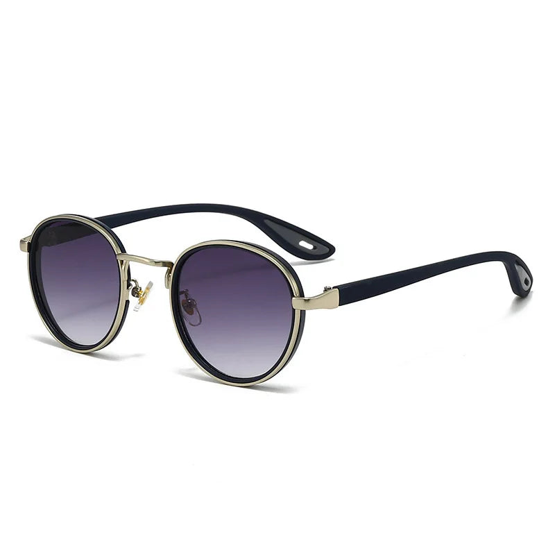Vintage designer outdoor sunglasses Men Round Fashion Plastic Titanium High Quality Sun Glasses Man UV Protection glasses woman