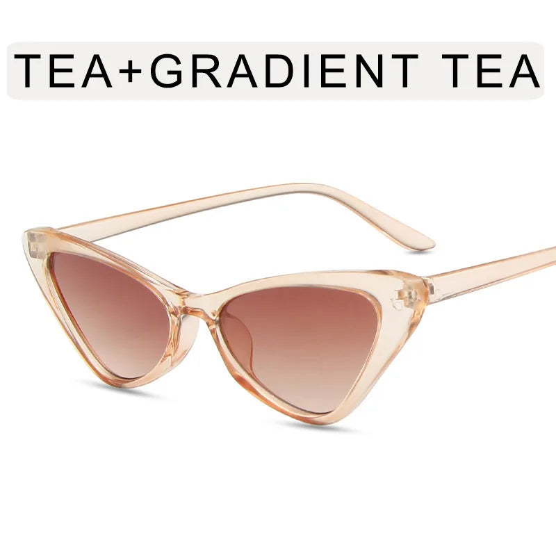 Cat Eye Sunglasses Woman Fashion Designer Vintage Gradient Sun Glasses Female UV400 Outdoor Ladies Shades Oculos De Sol