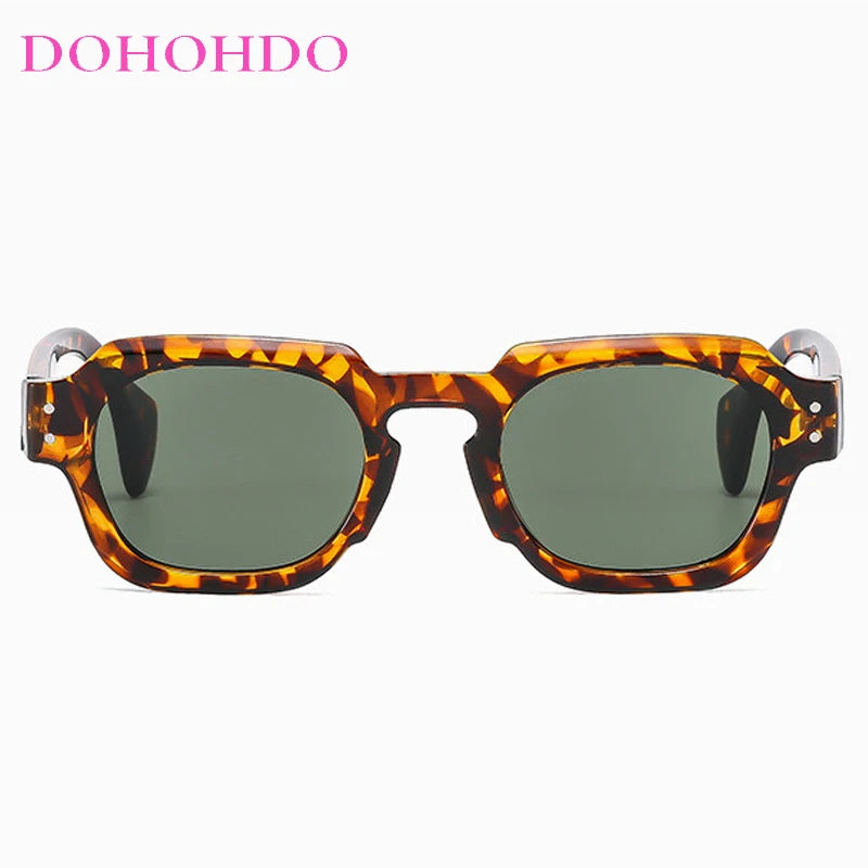 2025 Fashion Small Square Rivets Sunglasses Women Thick Frame Travel Sun Glasses Men's Ladies Sun Shades UV400 Unisex Eyewears