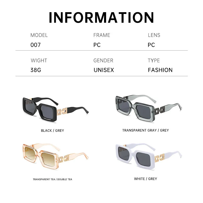 Fashion Cat's Eye Sunglasses Women Vintage Brand Design Square Sun Glasses Men UV400 Female Outdoor Travel Glasses