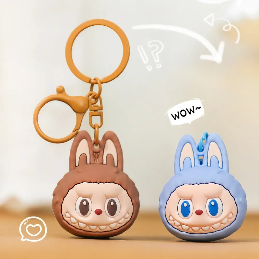 Cute Cartoon Wooden Horse Keychain - Student Backpack Pendant