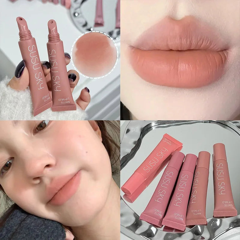 Matte Velvet Lip Cream - Long-lasting Non-Drying Nude Lip Gloss