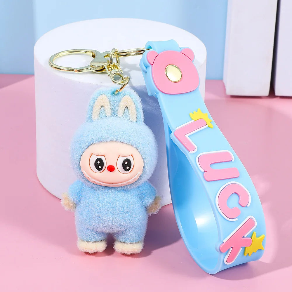 Kawaii Keychain with Bow - Cute Car & Backpack Hanging Charm for Kids
