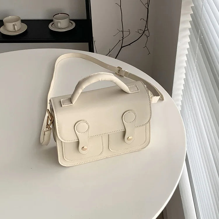 Vintage Women Handbag - Small PU Leather Shoulder Bag