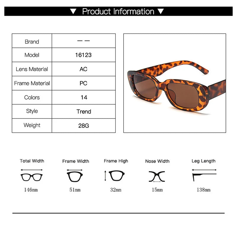 Fashion Black Square Sunglasses Woman Luxury Brand Small Rectangle Sun Glasses Female Gradient Clear Mirror Oculos De Sol