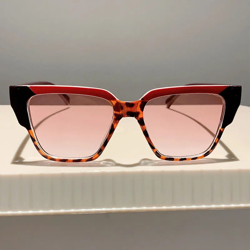 Vintage Candy Color Square Sunglasses Women For Men Trendy Sun Glasses Punk Luxury Brand Designer Popular Travel Shades UV400
