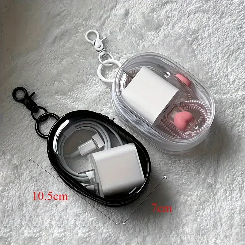 Waterproof Cable Storage Organizer Bag - Portable Charger & Headphone Pouch